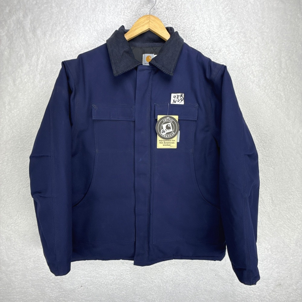 Carhartt Arctic Jacket Nylon Quilt Lined Mens 48 XL CQ182 NVY Navy Blue NWT NOS